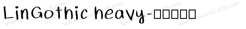 LinGothic heavy字体转换